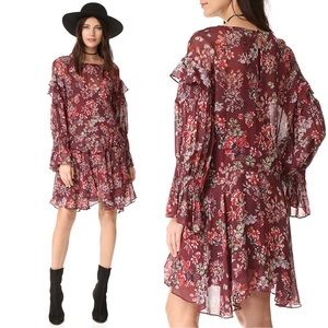 NWOT IRO Boho Bell Sleeve Dress‎ Sz 40 (US: MED)